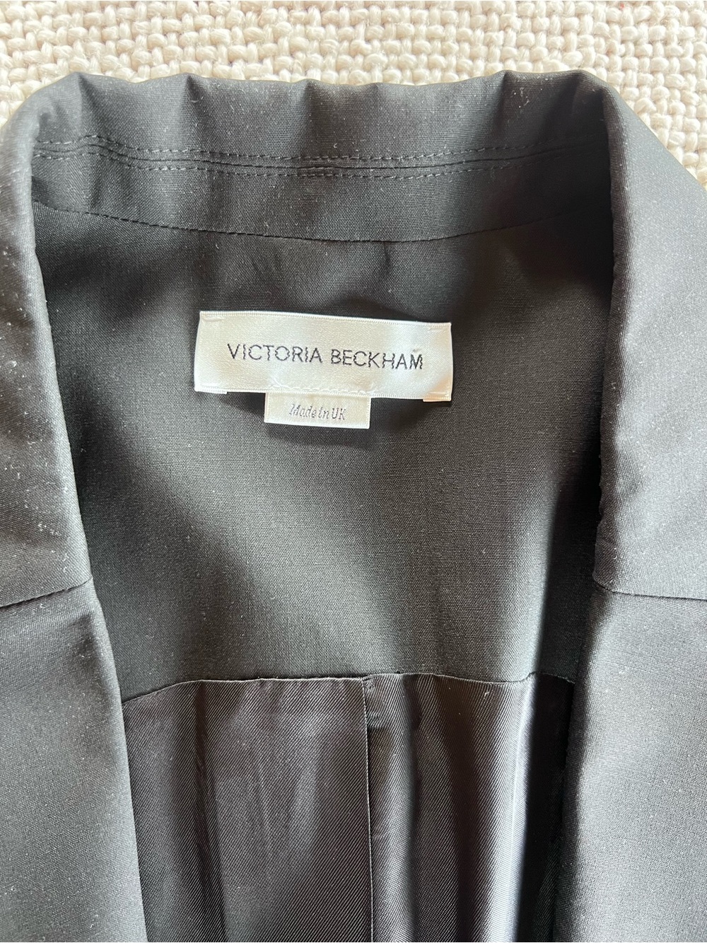 Victoria Beckham Black Sleeveless Blazer Vest - Picture 3 of 3